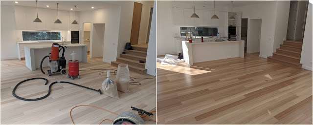 Whitewashed Baltic Pine completed flooring project
