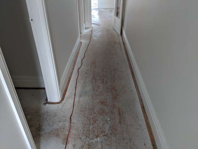 Whitewashed Recycled Baltic Pine completed flooring project
