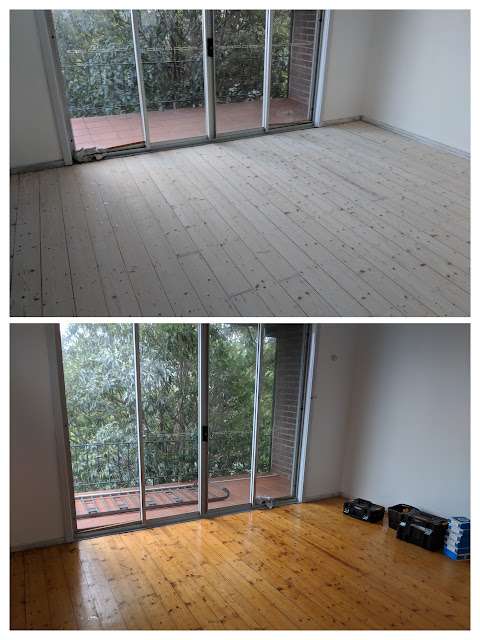 Whitewashed Pine Restoration completed flooring project