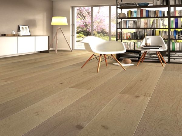 Light Tan engineered timber flooring