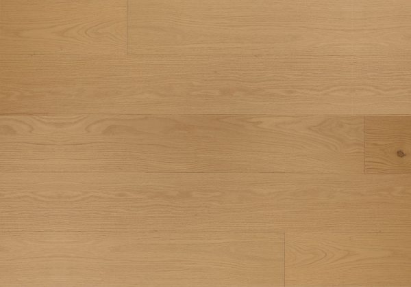 Close-up view of Amara rocky mountain Premium American Oak flooring by Tudorwoods showcasing natural wood grain, brushed matte finish, and micro-bevel detailing