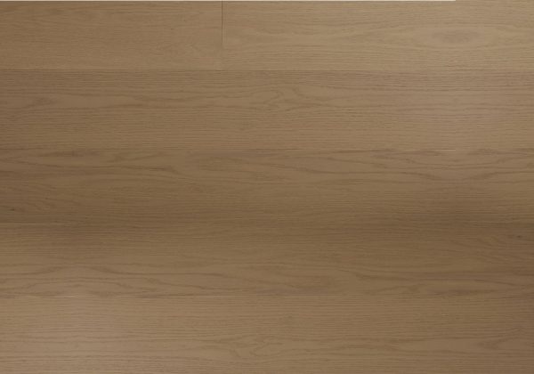 Close-up view of Amara Sarasota Bay Premium American Oak flooring by Tudorwoods showcasing natural wood grain, brushed matte finish, and micro-bevel detailing