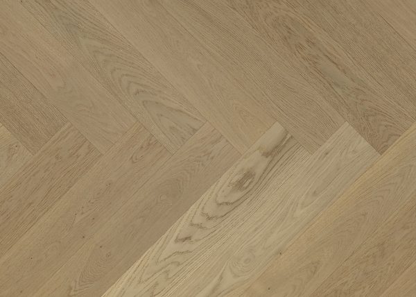 Fontaine smoke grey 150mm-wide brushed matte European Oak flooring close-up