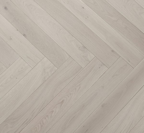 Fontaine white smoke 150mm-wide brushed matte European Oak flooring close-up