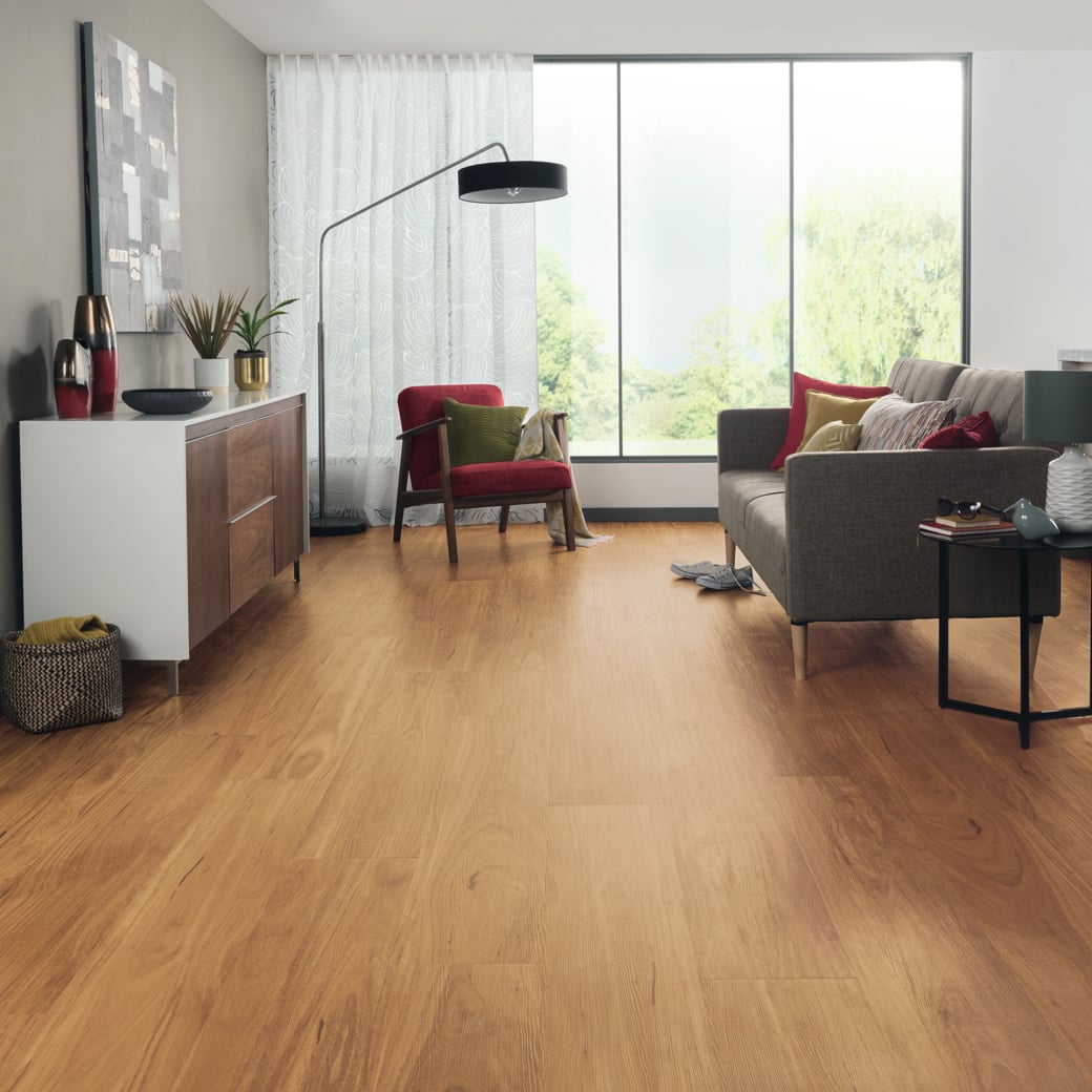 Embered Blackbutt LooseLay Longboard vinyl flooring room view