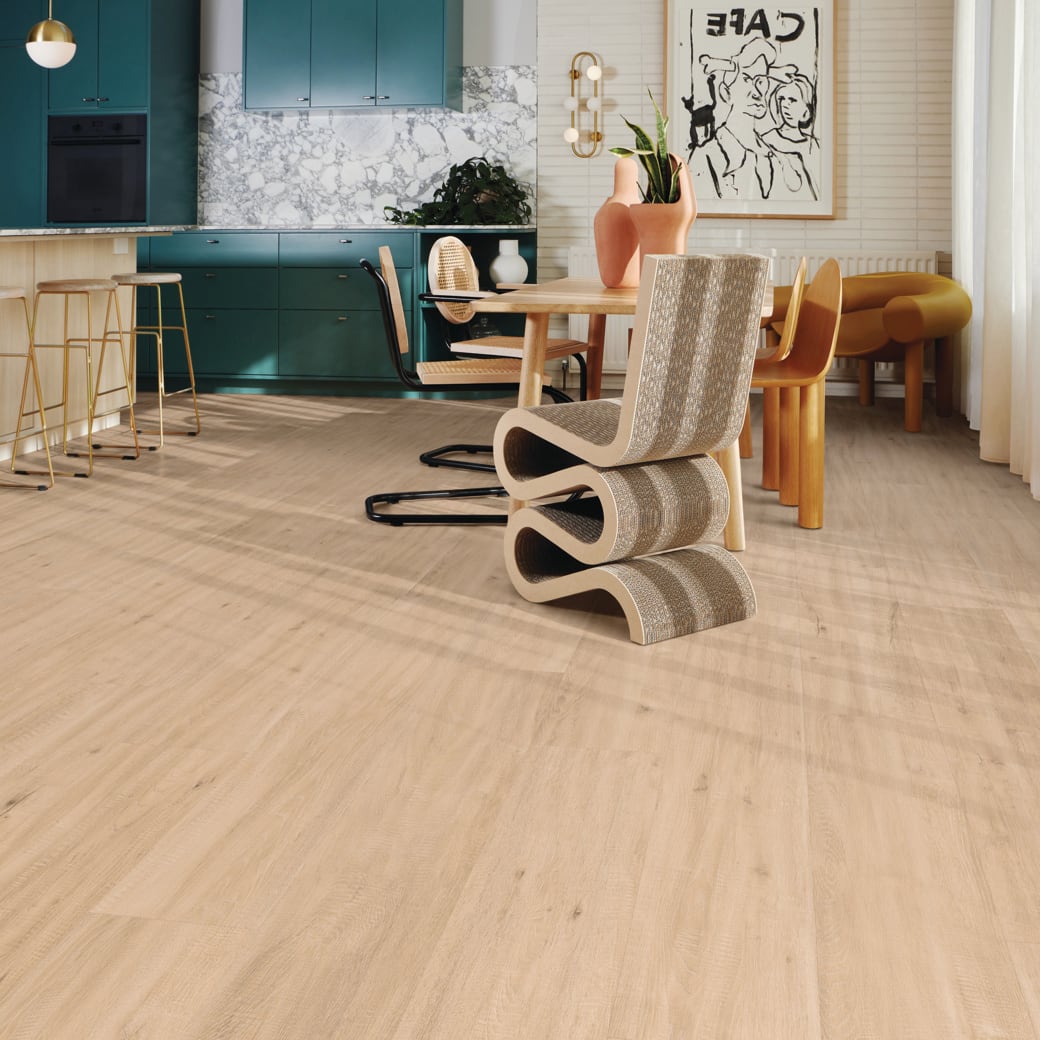 Field Oak LooseLay Longboard vinyl flooring room view