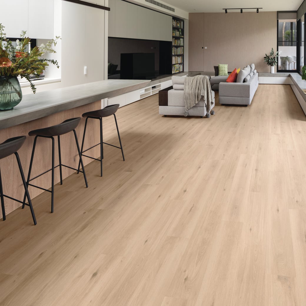 Pure Danish Oak LooseLay Longboard vinyl flooring room view